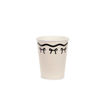 Picture of PAPER CUPS CREAM WITH BLACK BOWS 220ML - 6 PACK